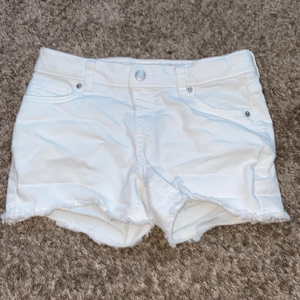 Jean shorts, Size: XS, Color: White. Never Worn